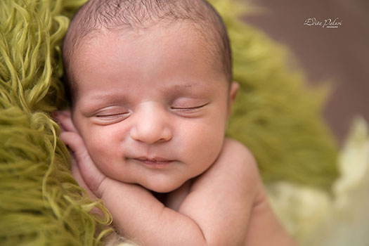 smiling newborn baby picture