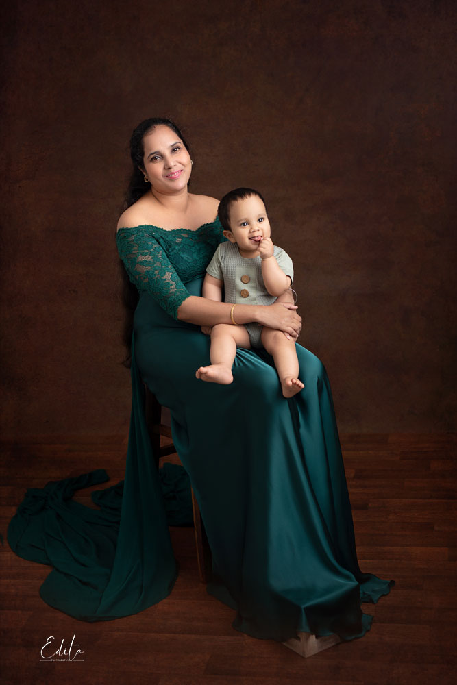 Mother and 1 year old baby fine art photo