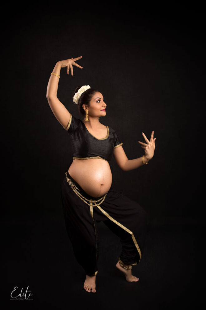 Indian traditional pregnancy photo shoot