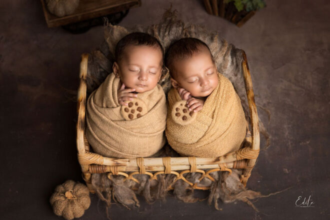 Newborn babies boys photo shoot in Pune